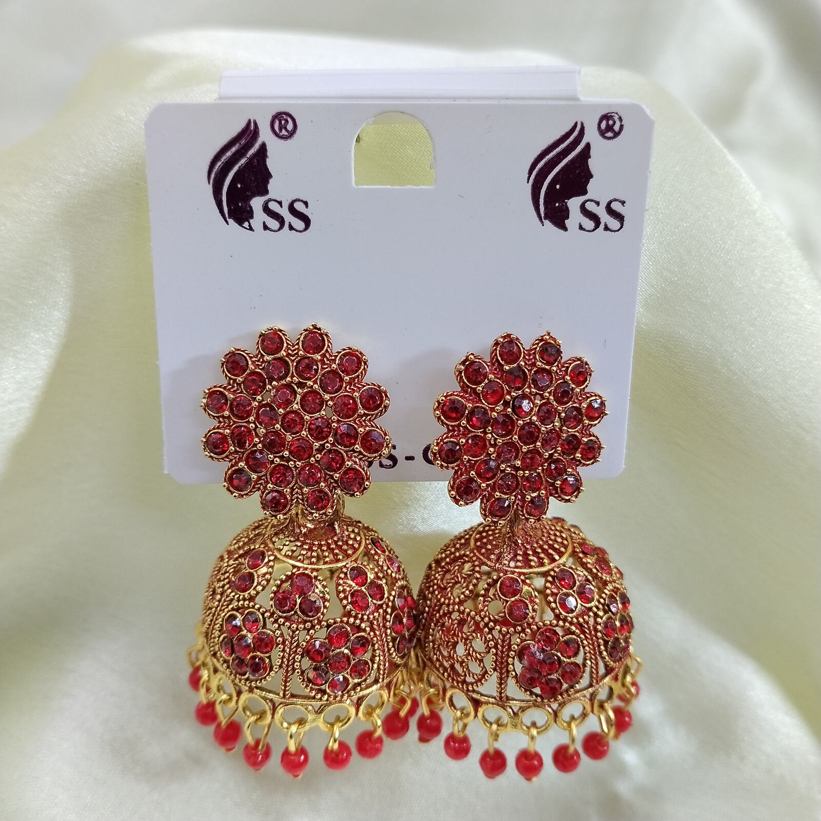 Premium Jhumki Red