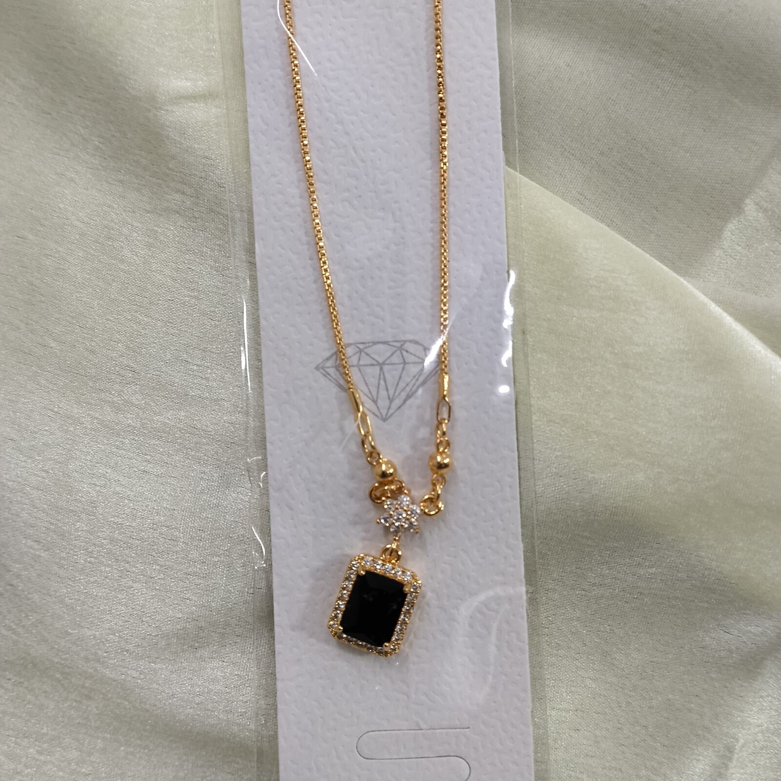 Premium Stone Pendant Black