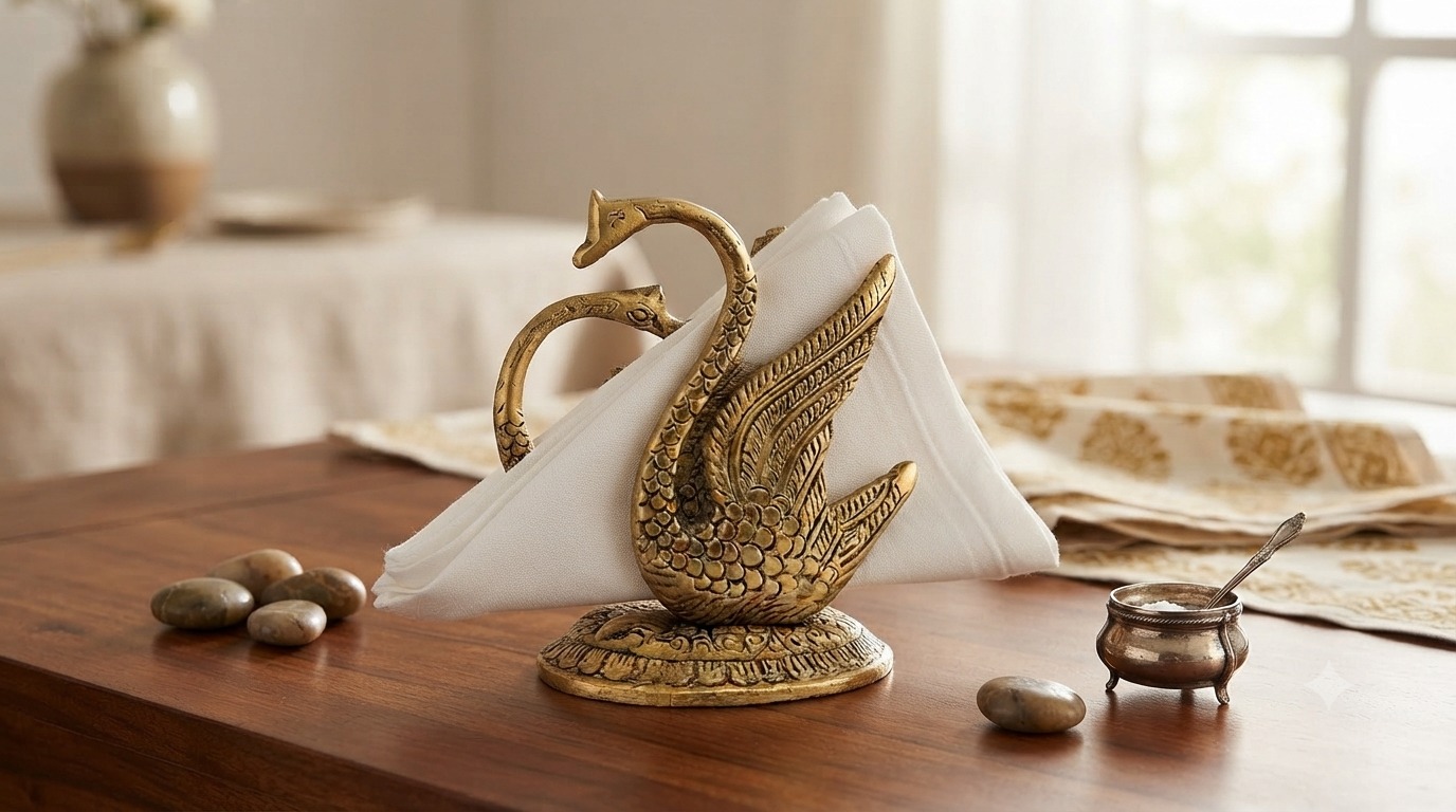 Pair Of Swans Decorative Showpiece
