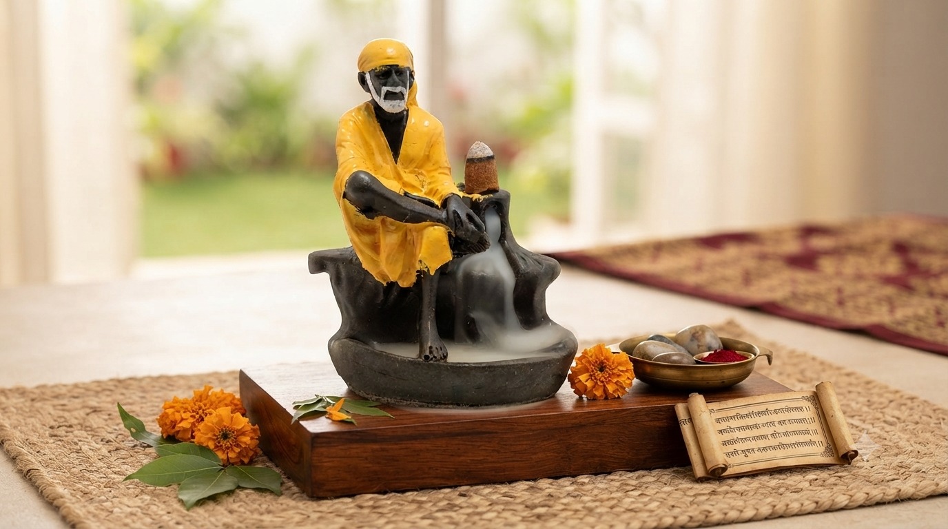 Sai Baba Backflow Incense Burner