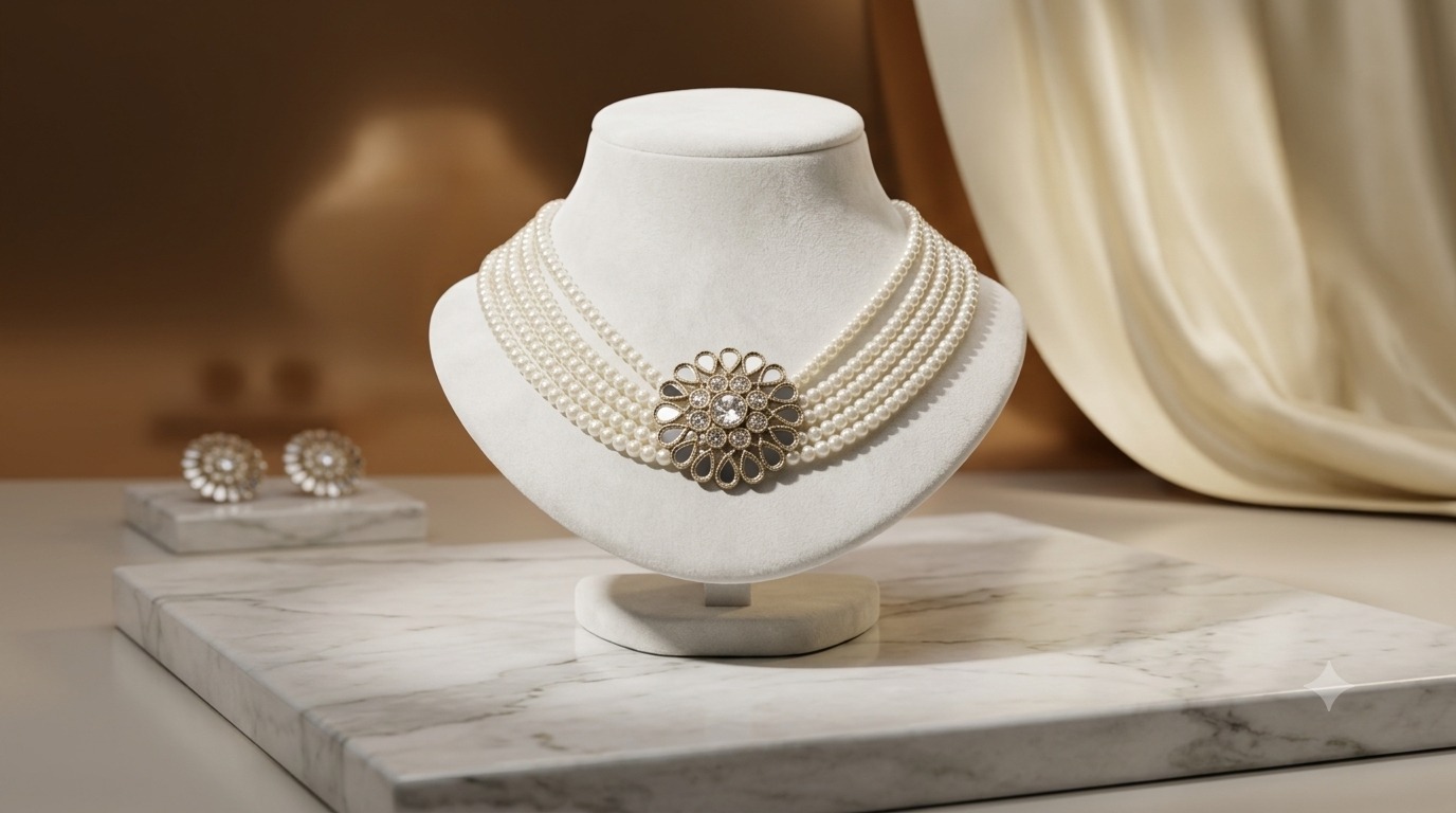 Pearl Choker Set