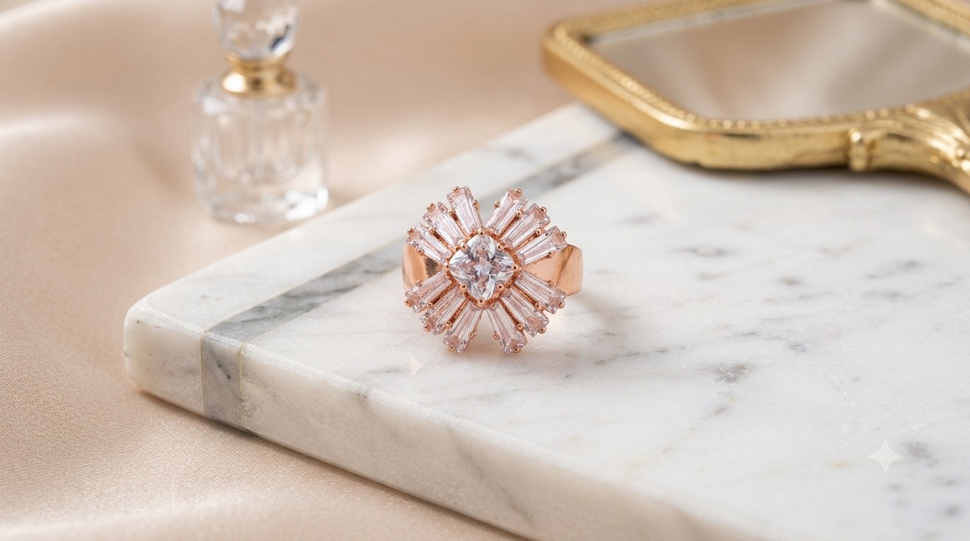 Light Pink Adjustable Ring